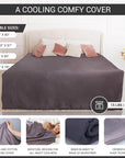 Hush Blankets Hush Iced 2.0 Organic Bamboo Cooling Weighted Blanket, image 2