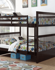 IFDC Mission Full over Full Wooden Bunk Bed, image 1