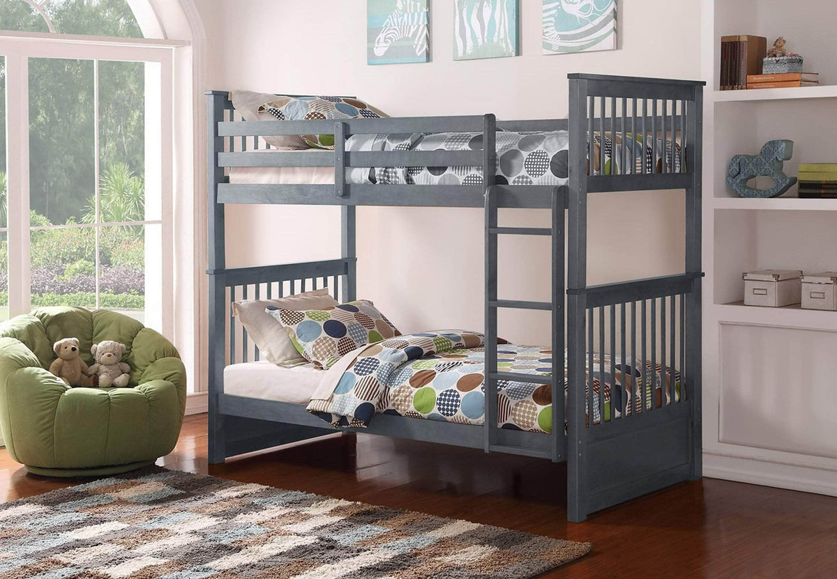 IFDC Mission Twin over Twin Wooden Bunk Bed, image 1