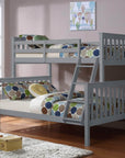 IFDC Tofino Twin over Full Wooden Bunk Bed, image 1