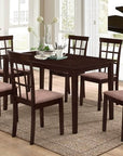 IFDC Castlegar 7 Piece Extendable Rectangular Dining Room Furniture Set, image 12