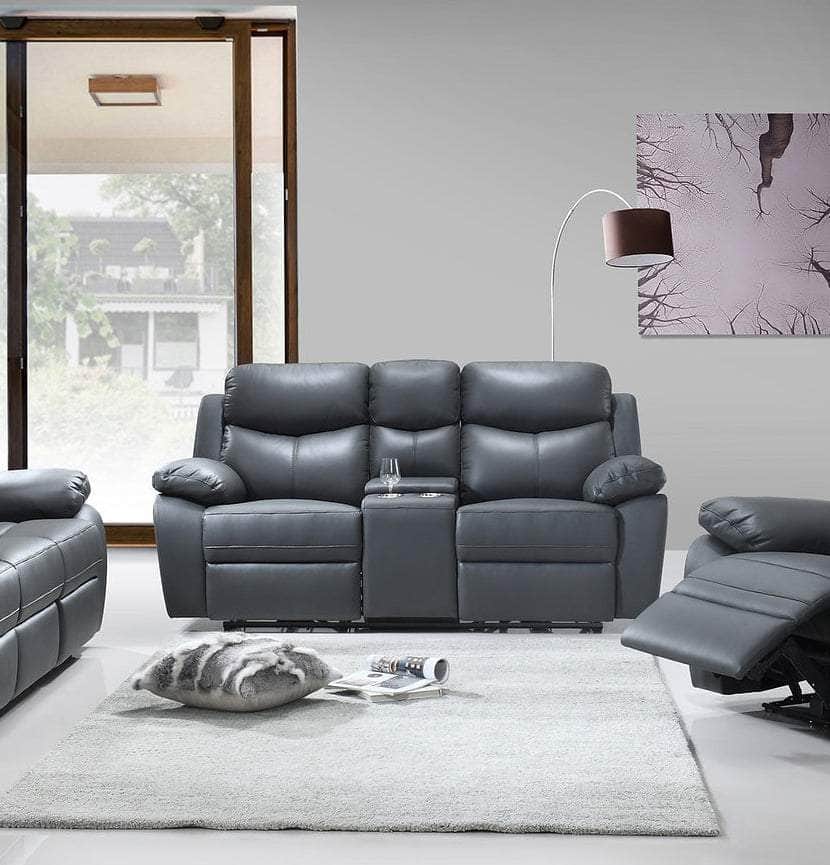 IFDC Whitby Power Reclining Sofa, Loveseat and Chair Set in Leather Match, image 10