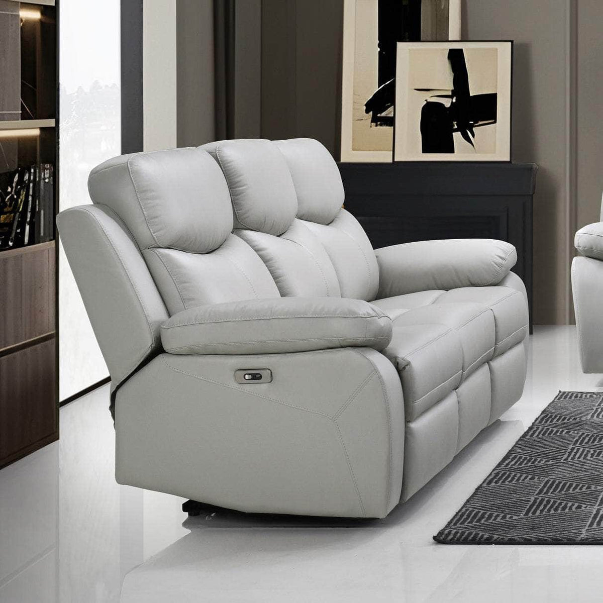 IFDC Beaumont Power Reclining Living Room Collection in Leather Match, image 3