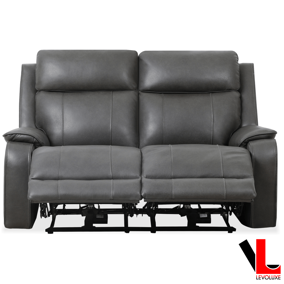 Levoluxe Brindle 60" Leather Match Power Reclining 2 Seater Loveseat, image 4
