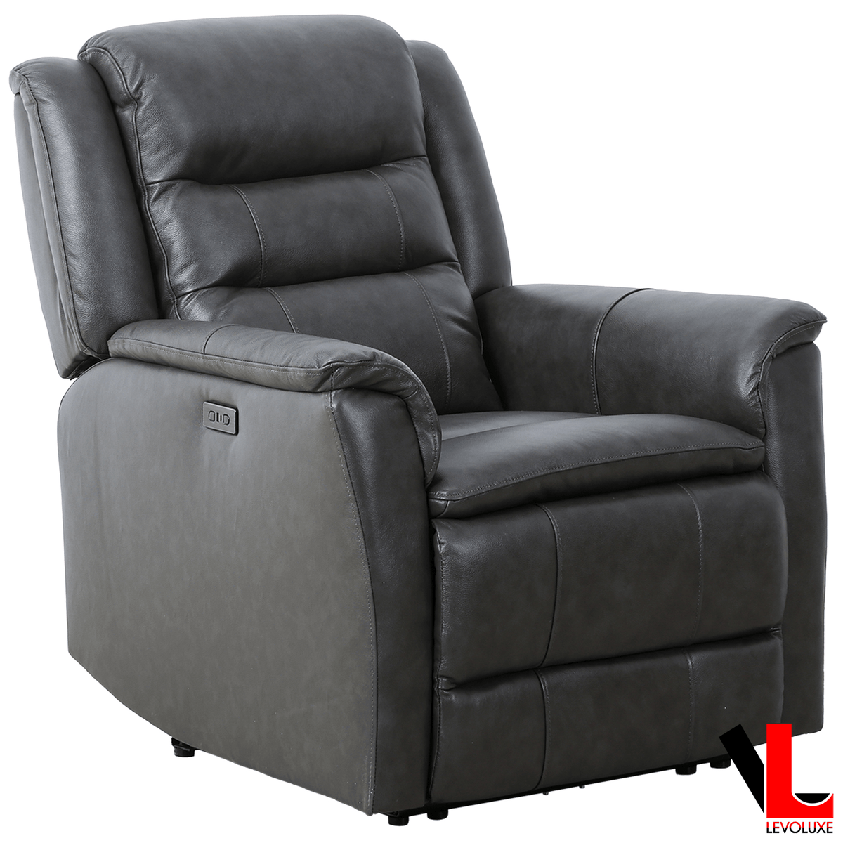 Levoluxe Carter 35" Power Reclining Chair in Leather Match, image 4