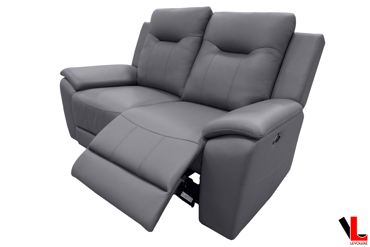 Levoluxe Avante 66" Jaxxon Steel Power Reclining 2 Seater Loveseat, image 4