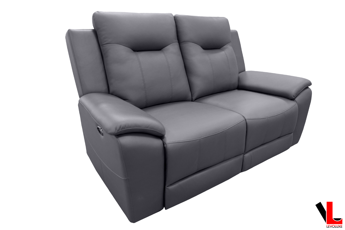 Levoluxe Avante 66" Jaxxon Steel Power Reclining 2 Seater Loveseat, image 2