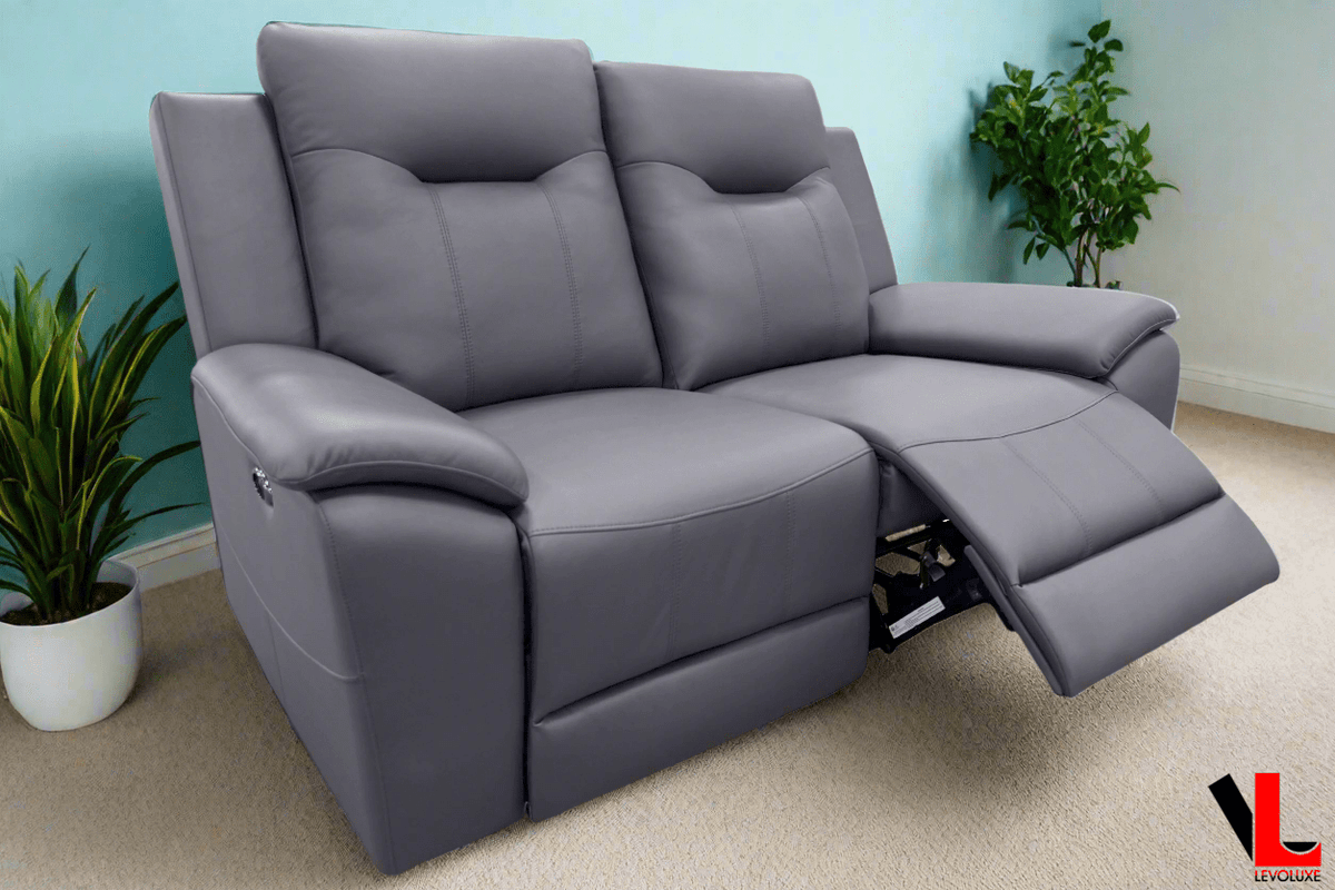 Levoluxe Avante 66" Jaxxon Steel Power Reclining 2 Seater Loveseat, image 1