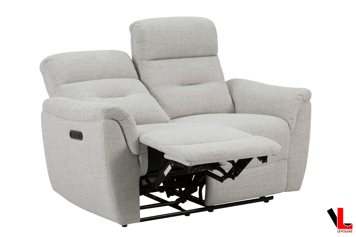 Levoluxe Cain 57" Power Reclining Loveseat in Weave Fabric, image 3