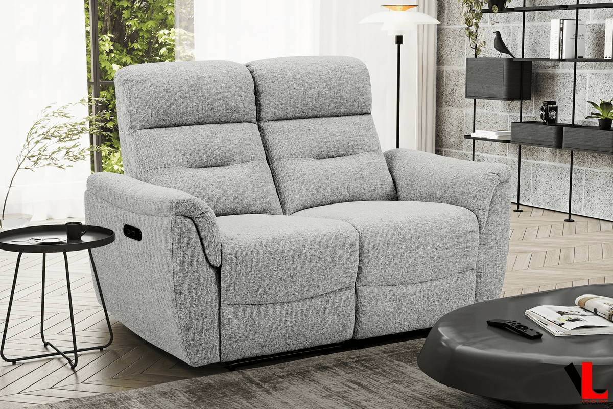 Levoluxe Cain 57" Power Reclining Loveseat in Weave Fabric, image 2