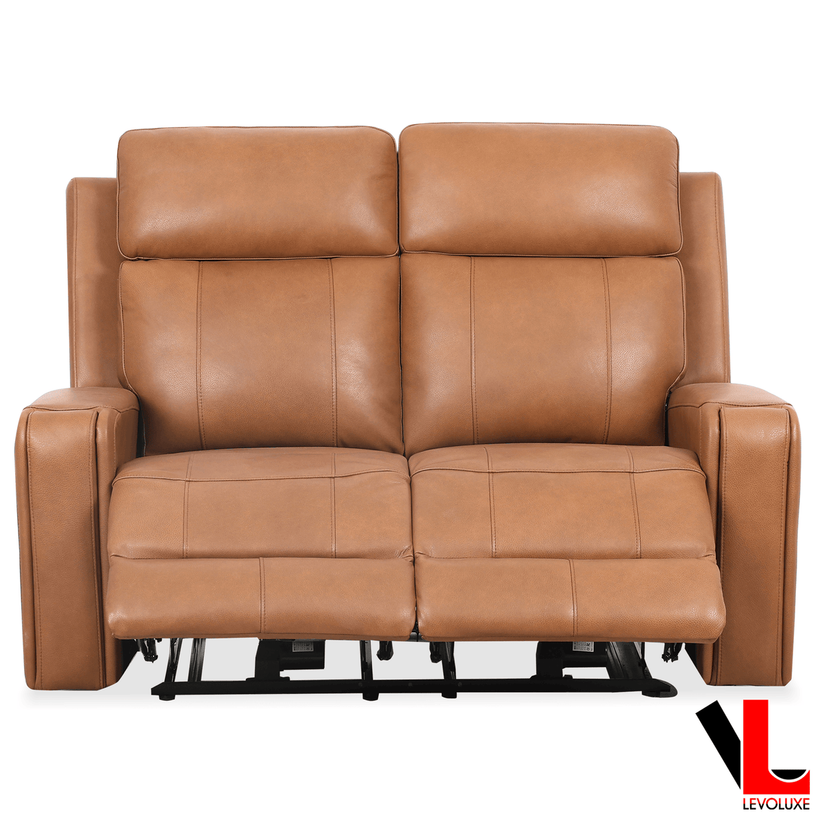 Levoluxe Cavron 58" Leather Match Power Reclining 2 Seater Loveseat with Power Headrests, image 5