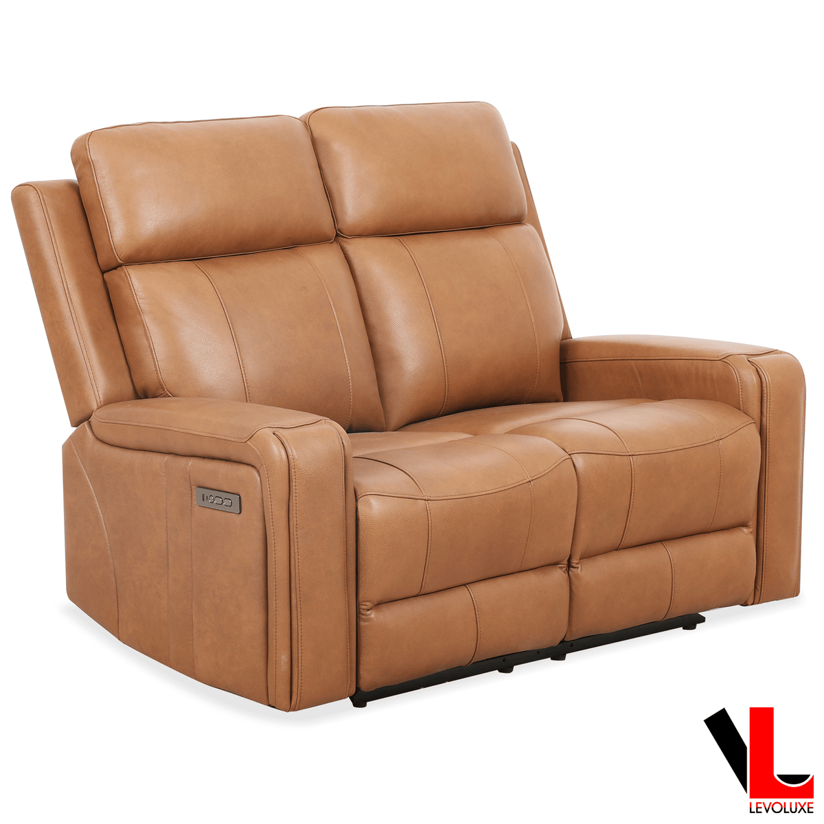 Levoluxe Cavron 58" Leather Match Power Reclining 2 Seater Loveseat with Power Headrests, image 4