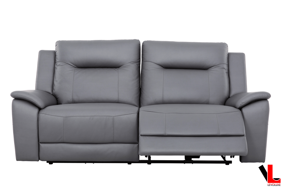 Levoluxe Avante 81" Jaxxon Steel Power Reclining 2 Seater Sofa, image 4