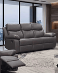 Levoluxe Aveon 83" Pillow Top Arm Reclining Sofa in Leather Match, image 10