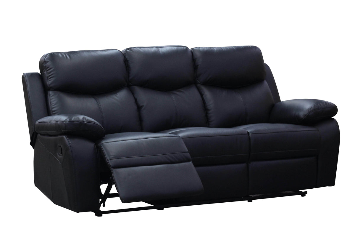 Levoluxe Aveon 83" Pillow Top Arm Reclining Sofa in Leather Match, image 3