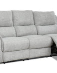 Levoluxe Sentinel 87.8" Power Reclining Sofa with Power Headrest in Tweed Ash Fabric, image 3