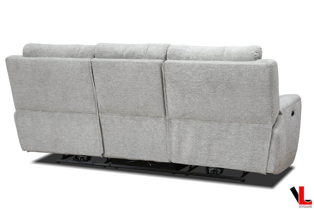Levoluxe Sentinel 87.8" Power Reclining Sofa with Power Headrest in Tweed Ash Fabric, image 8