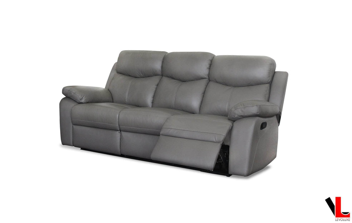 Levoluxe Aveon 2 Piece Pillow Top Arm Reclining Sofa and Loveseat Set in Leather Match, image 9