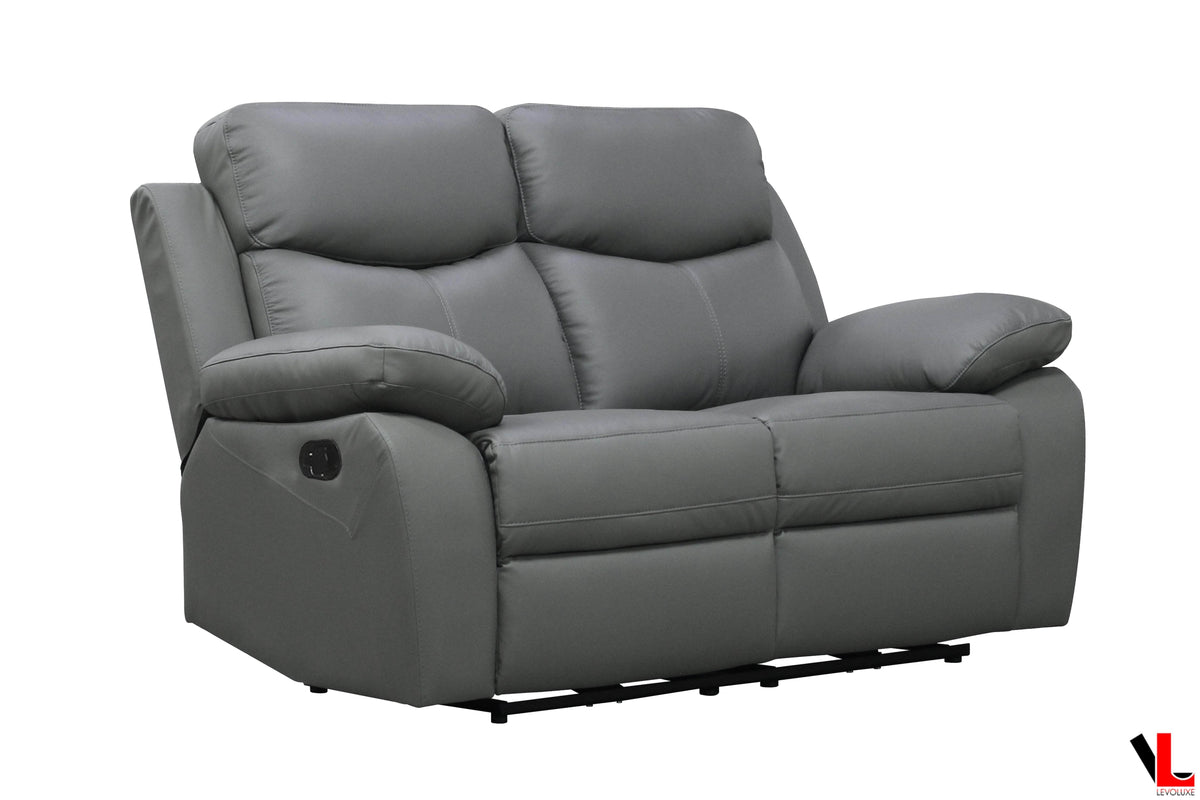 Levoluxe Aveon 2 Piece Pillow Top Arm Reclining Sofa and Loveseat Set in Leather Match, image 13