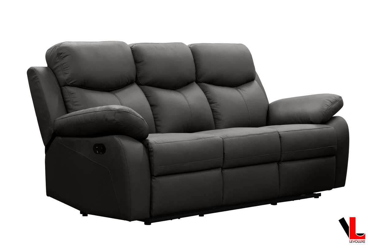 Levoluxe Aveon 2 Piece Pillow Top Arm Reclining Sofa and Loveseat Set in Leather Match, image 17