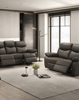 Levoluxe Aveon 2 Piece Pillow Top Arm Reclining Sofa and Loveseat Set in Leather Match, image 15