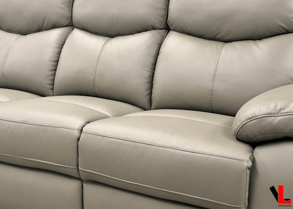 Levoluxe Aveon 3 Piece Pillow Top Arm Reclining Sofa, Loveseat and Chair Set in Leather Match, image 25
