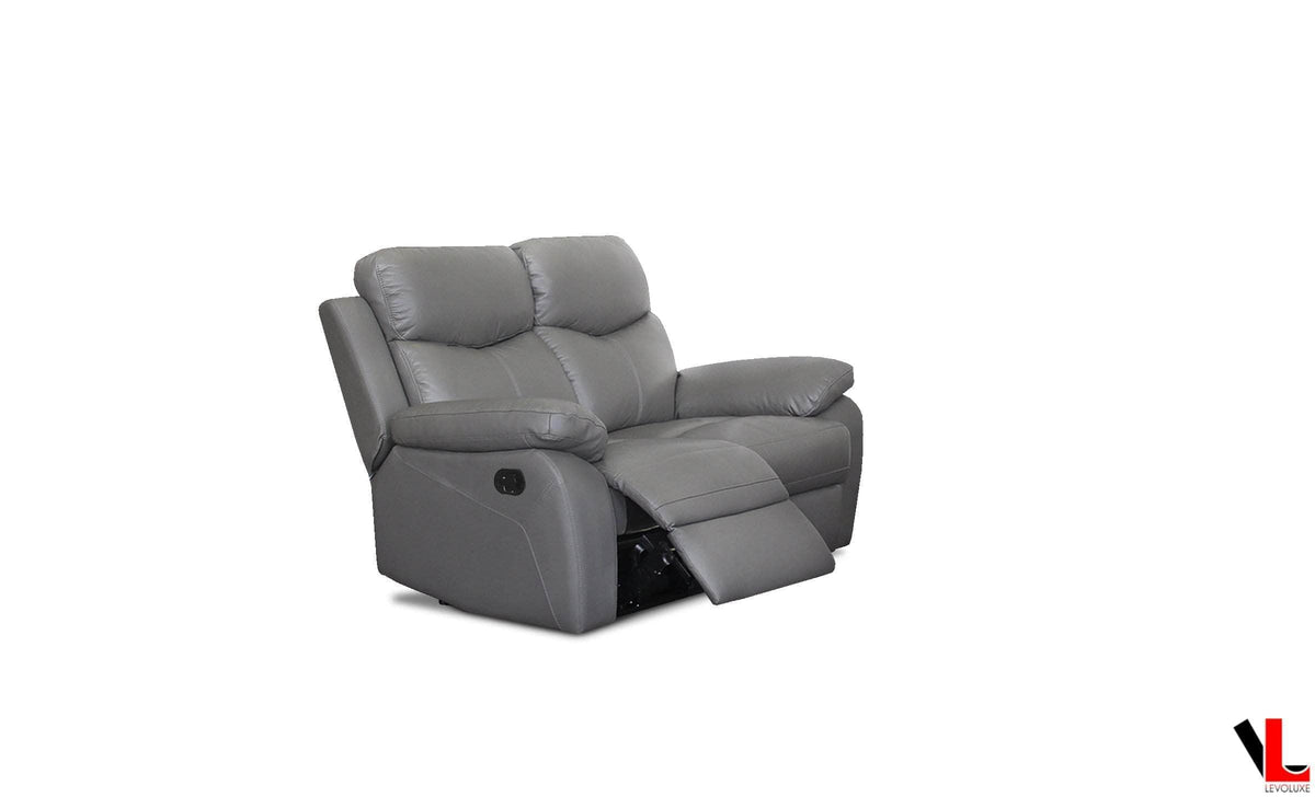 Levoluxe Aveon 3 Piece Pillow Top Arm Reclining Sofa, Loveseat and Chair Set in Leather Match, image 14