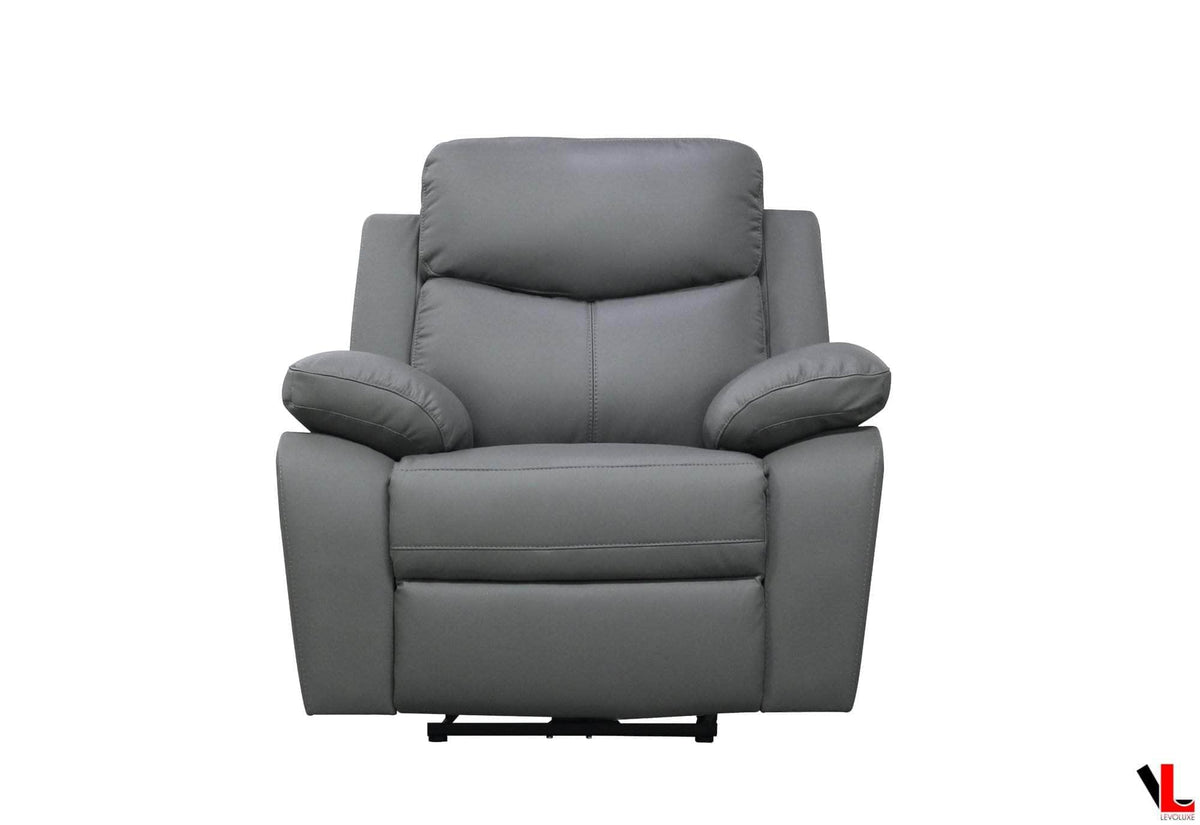 Levoluxe Aveon 3 Piece Pillow Top Arm Reclining Sofa, Loveseat and Chair Set in Leather Match, image 19