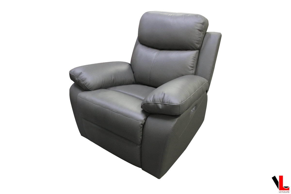 Levoluxe Aveon 3 Piece Pillow Top Arm Reclining Sofa, Loveseat and Chair Set in Leather Match, image 18