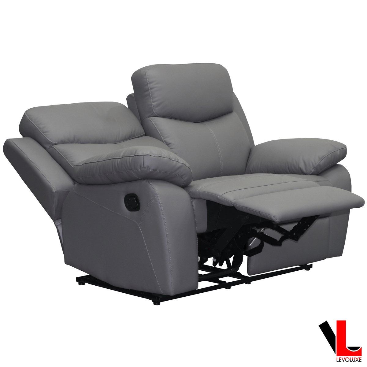 Levoluxe Aveon 3 Piece Pillow Top Arm Reclining Sofa, Loveseat and Chair Set in Leather Match, image 13