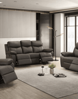 Levoluxe Aveon 3 Piece Pillow Top Arm Reclining Sofa, Loveseat and Chair Set in Leather Match, image 20
