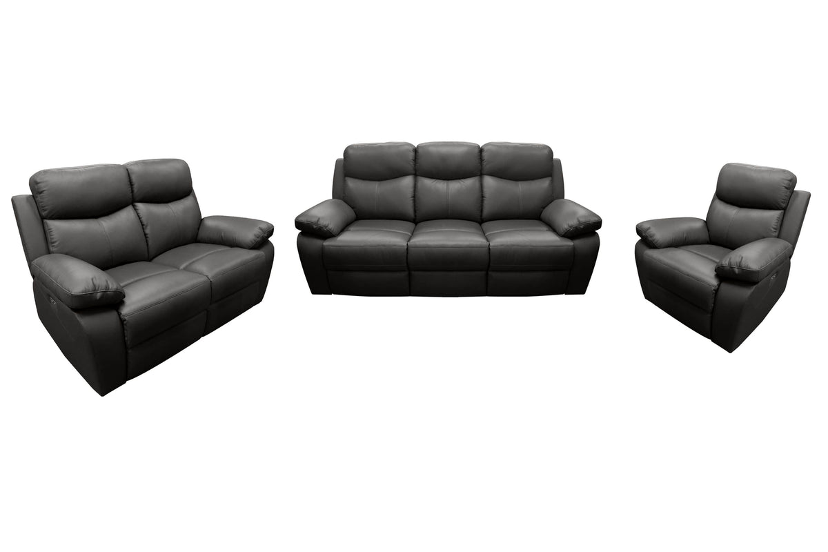 Levoluxe Aveon 3 Piece Pillow Top Arm Reclining Sofa, Loveseat and Chair Set in Leather Match, image 21