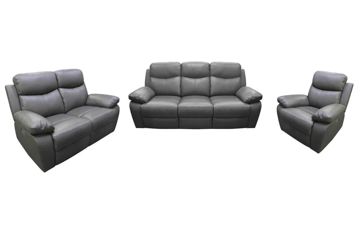 Levoluxe Aveon 3 Piece Pillow Top Arm Reclining Sofa, Loveseat and Chair Set in Leather Match, image 9