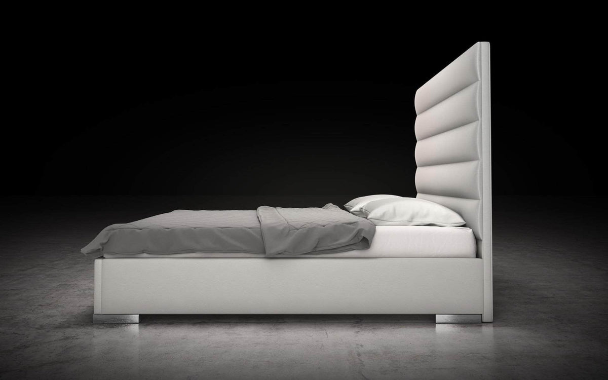Modloft Prince Eco Pelle Leather Platform Bed, image 4