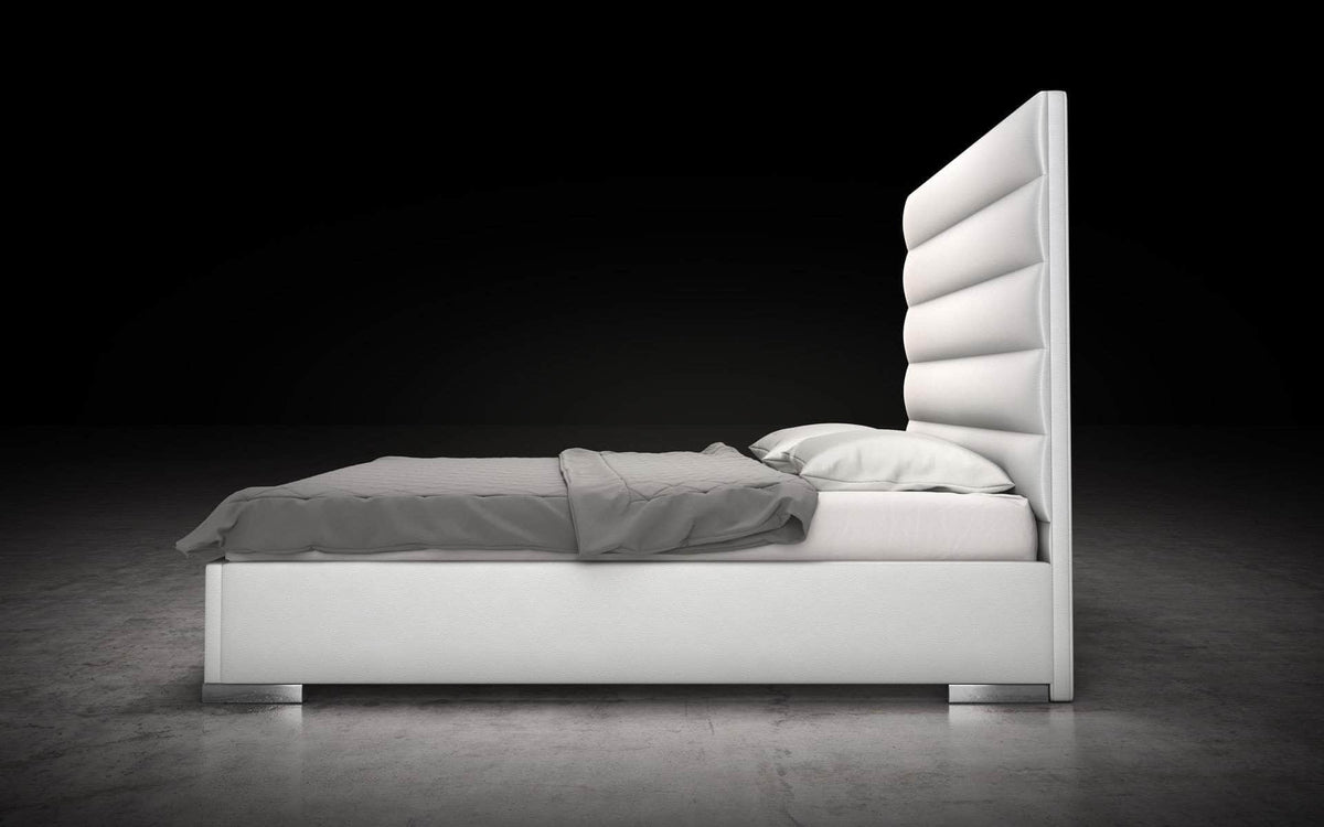 Modloft Prince Eco Pelle Leather Platform Bed, image 8