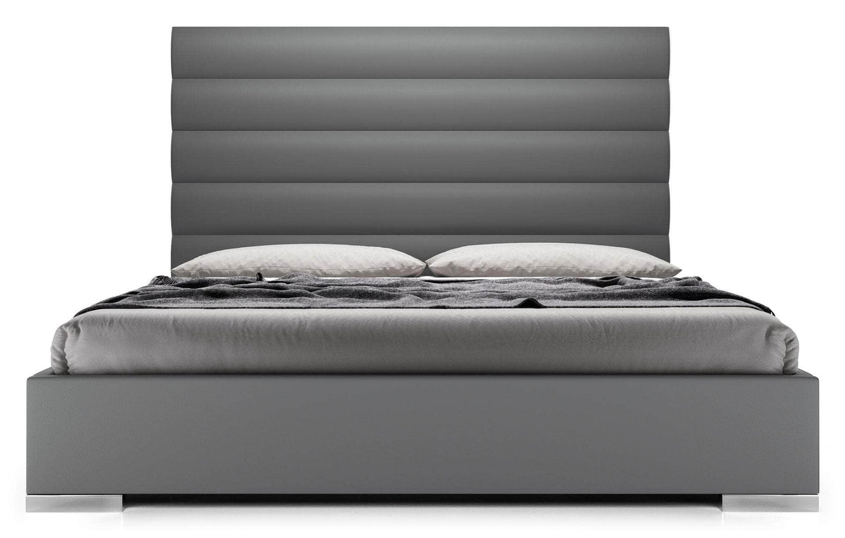 Modloft Prince Eco Pelle Leather Platform Bed, image 14