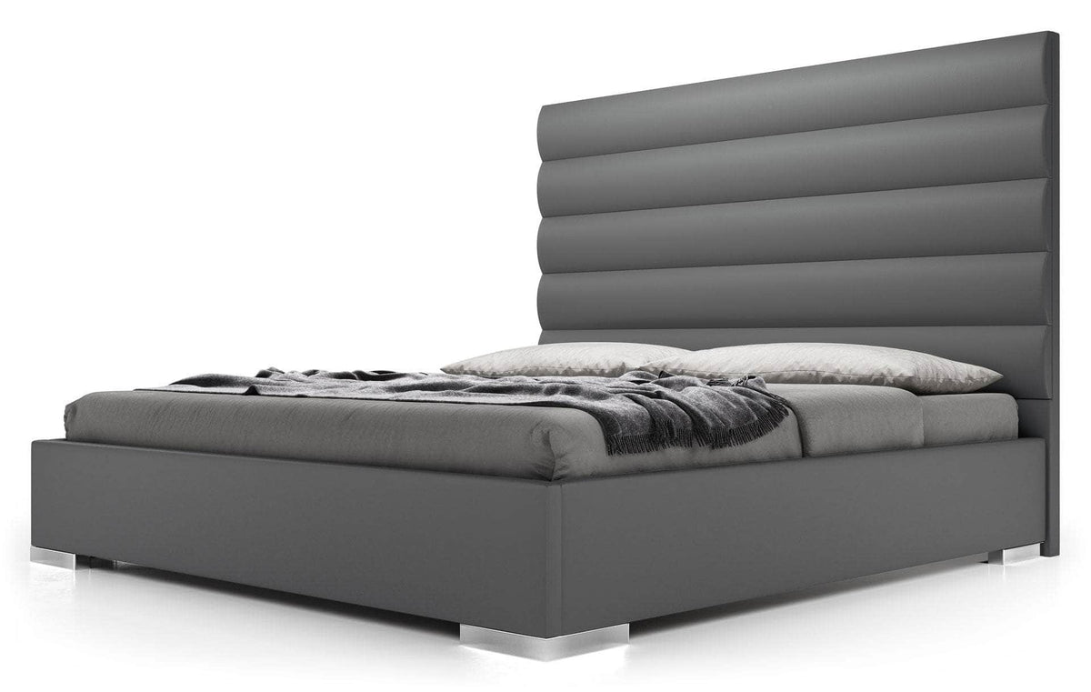 Modloft Prince Eco Pelle Leather Platform Bed, image 15