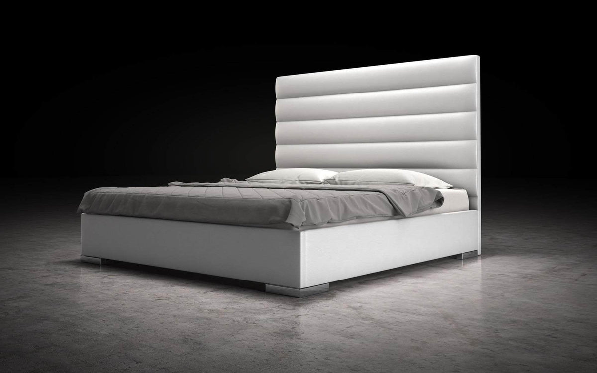 Modloft Prince Eco Pelle Leather Platform Bed, image 7