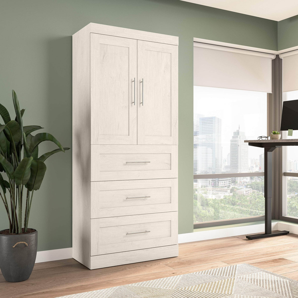 Modubox Pur 36W Wardrobe with 3 Drawers, image 17