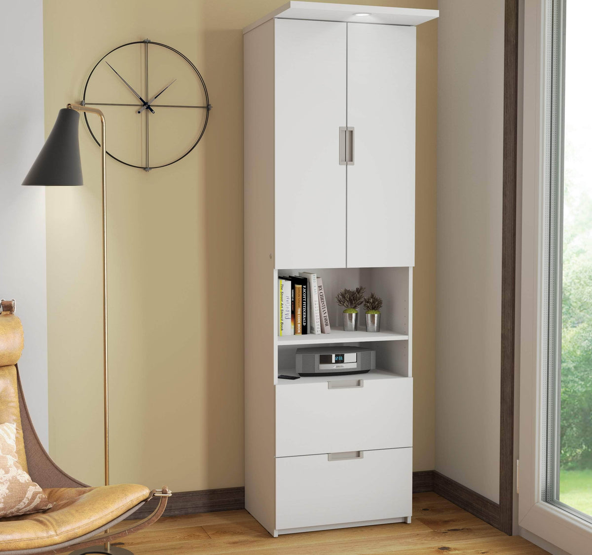 Modubox Lumina Storage Unit with 2 Drawers, image 1