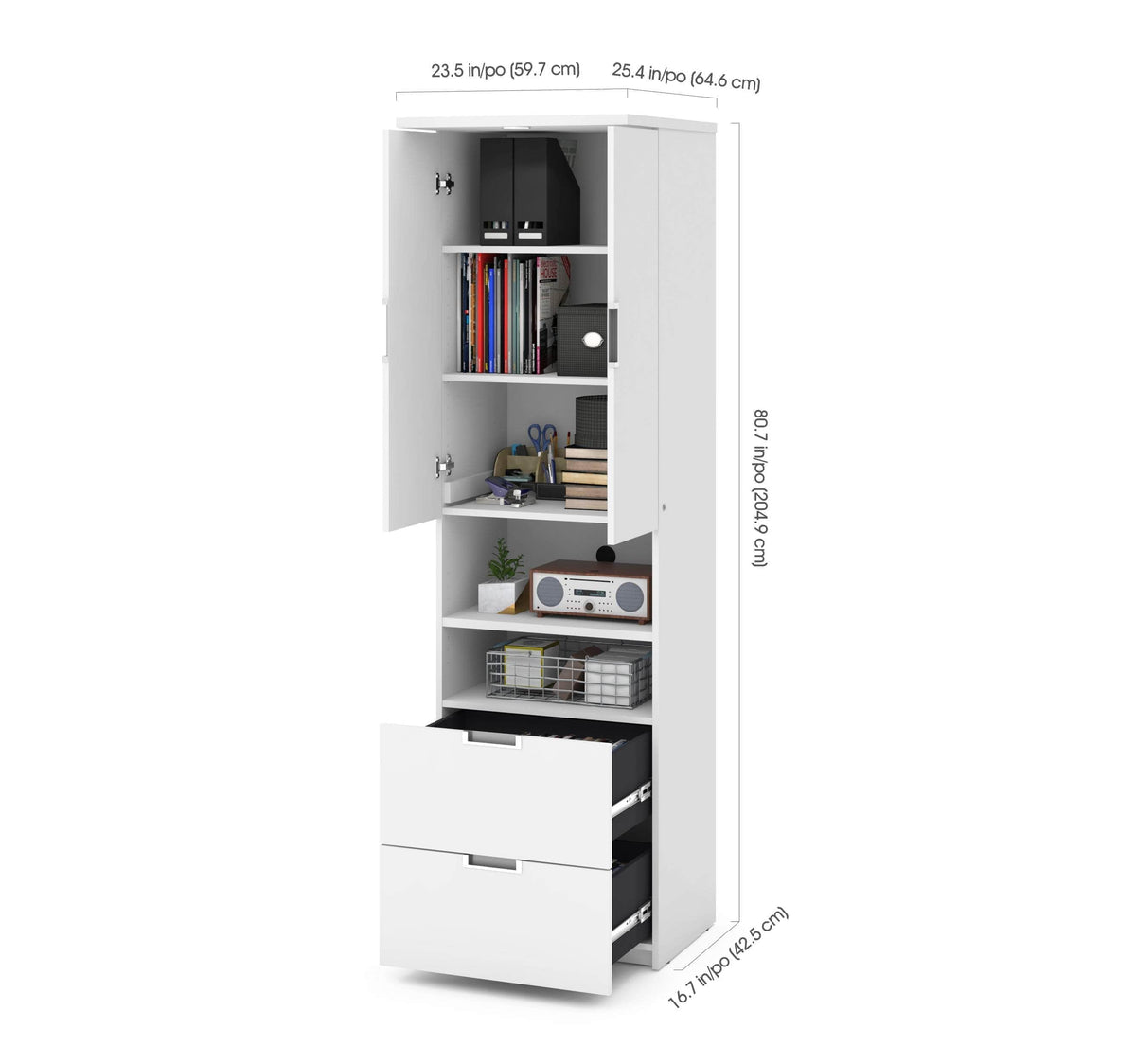 Modubox Lumina Storage Unit with 2 Drawers, image 4