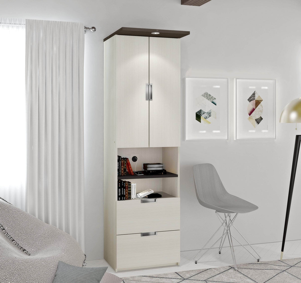 Modubox Lumina Storage Unit with 2 Drawers, image 7