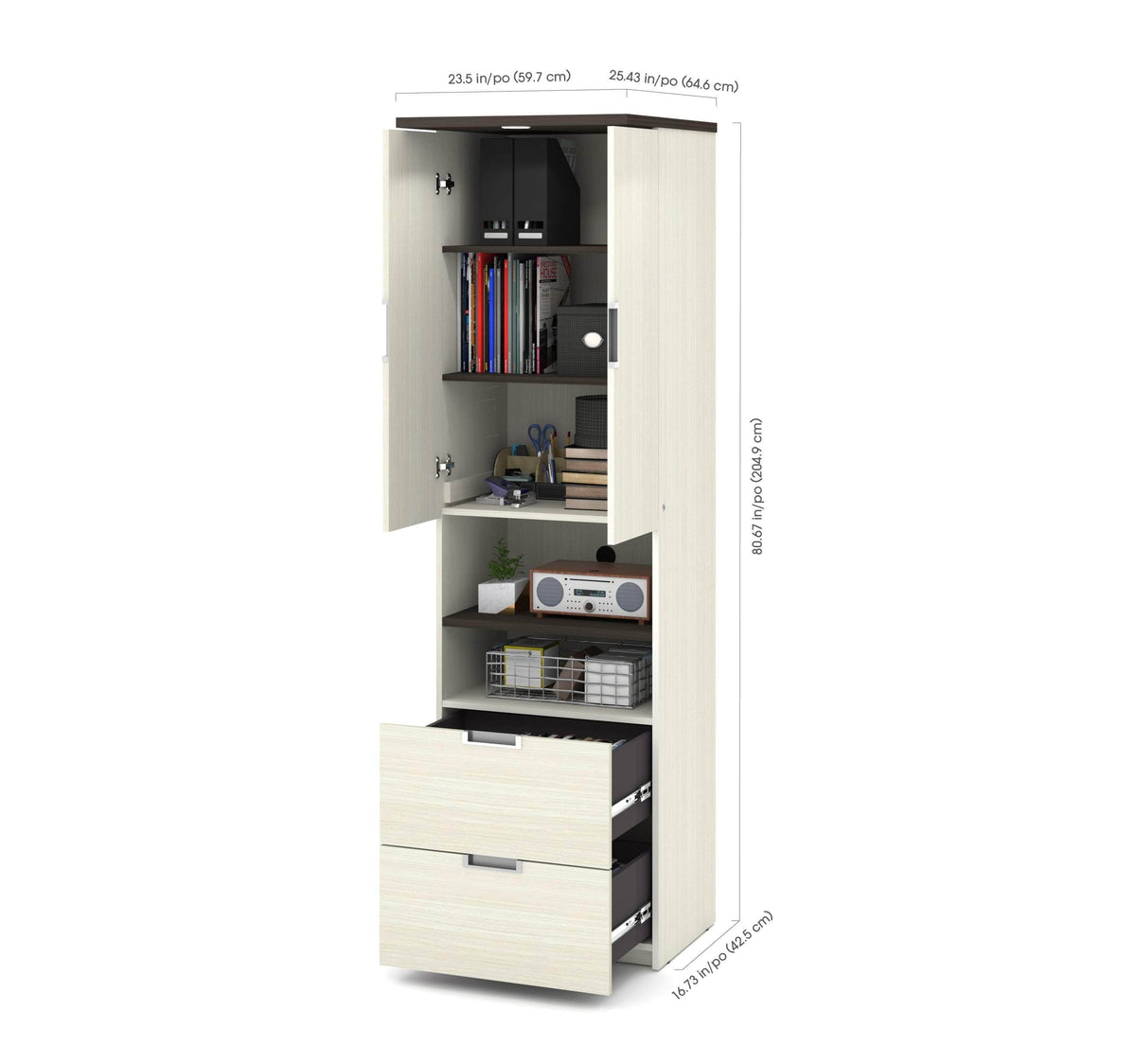 Modubox Lumina Storage Unit with 2 Drawers, image 8