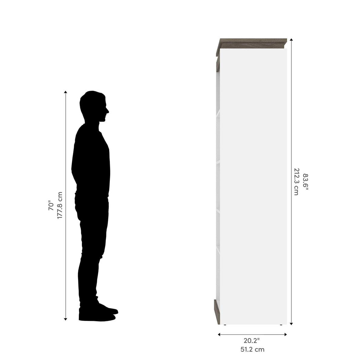 Modubox Orion 20"W Narrow Shelving Unit, image 11