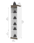 Modubox Orion 20"W Narrow Shelving Unit, image 15
