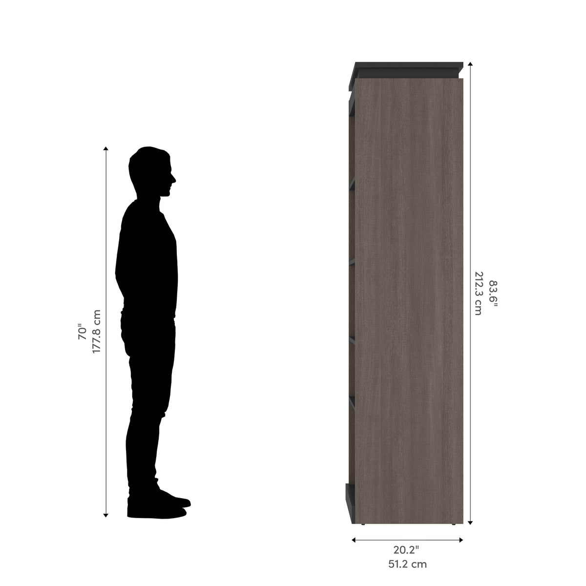 Modubox Orion 20"W Narrow Shelving Unit, image 24