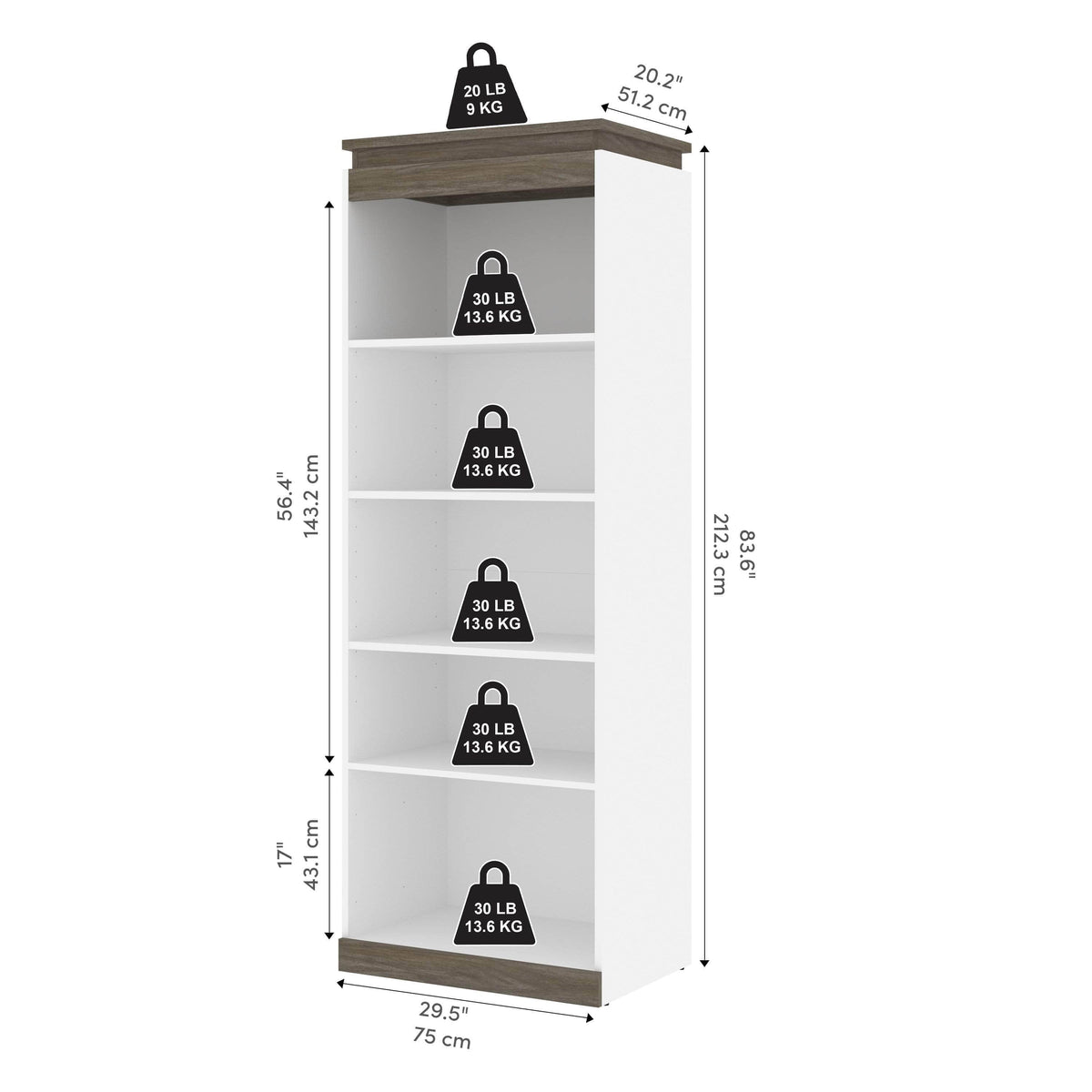 Modubox Orion 30"W Shelving Unit, image 11