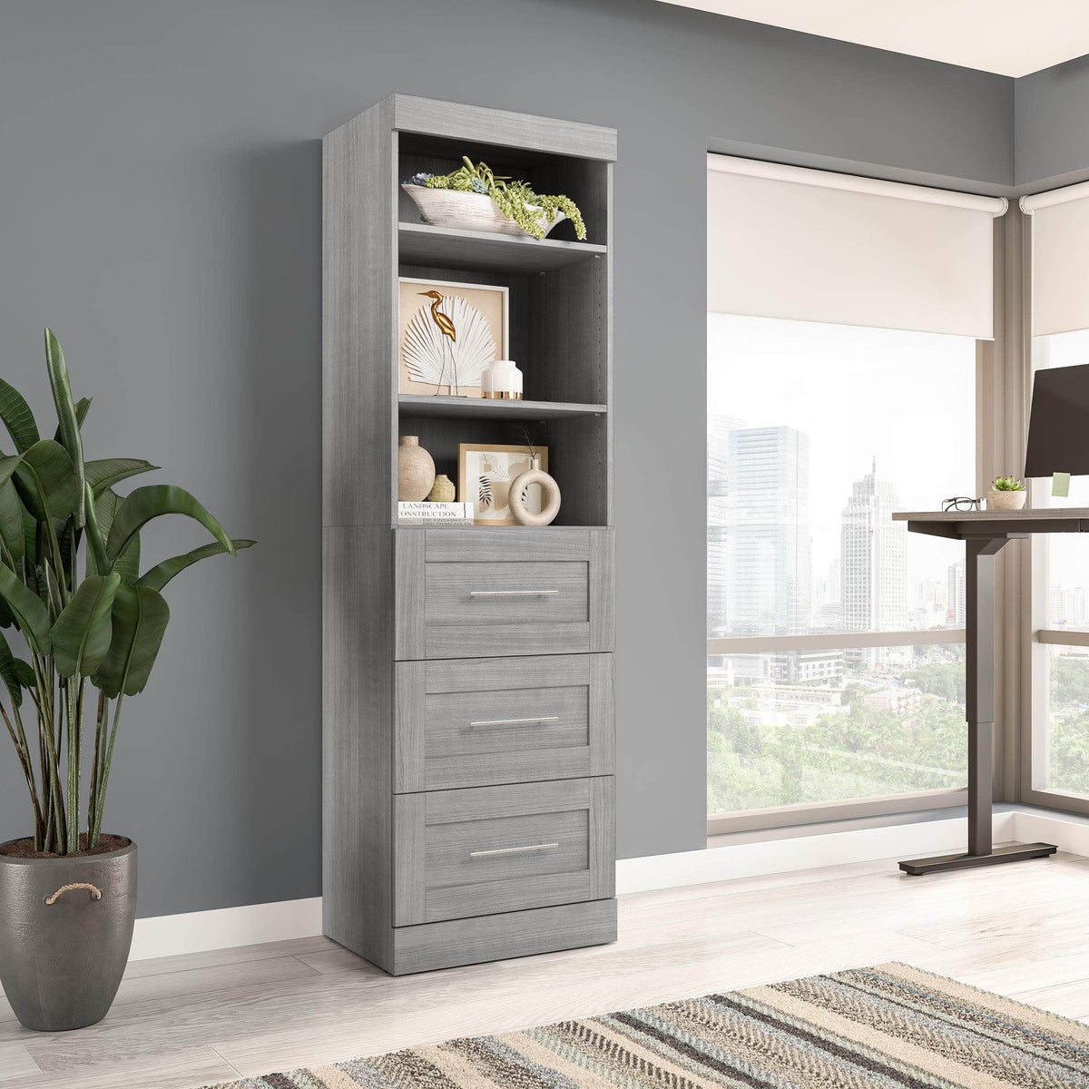 Modubox Pur 25” Storage Unit with 3 Drawers, image 11