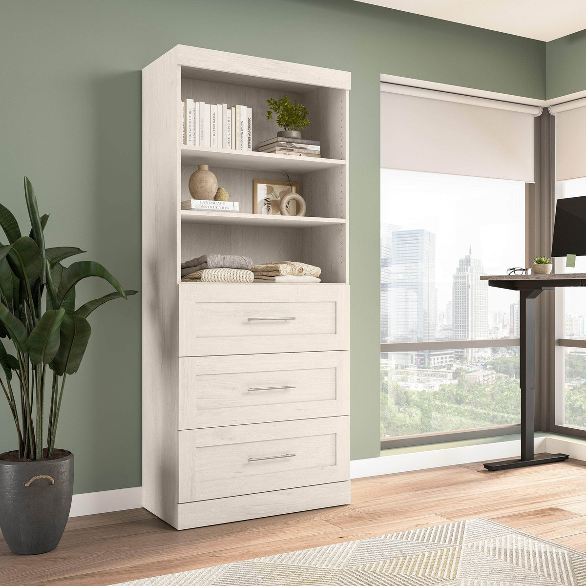 Modubox Pur 36” Storage Unit with 3 Drawers, image 14