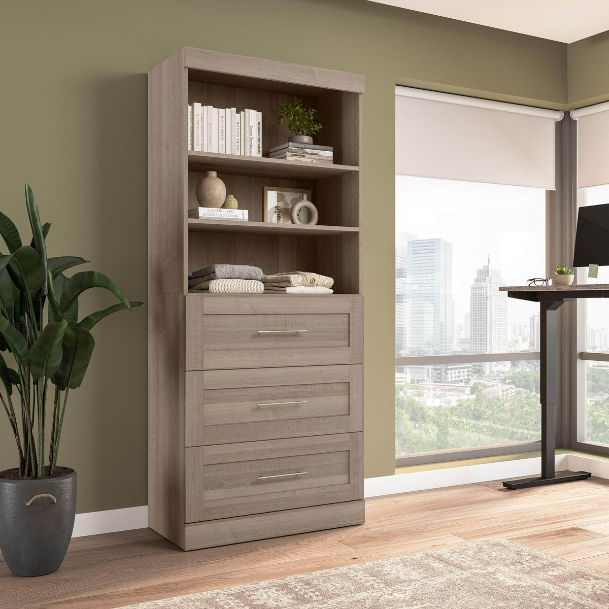 Modubox Pur 36” Storage Unit with 3 Drawers, image 22